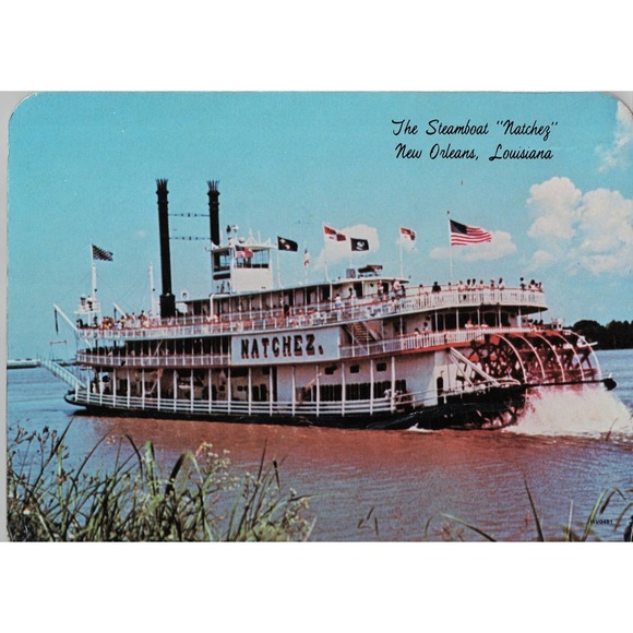 Hot Plaque Other - The Steamboat Natchez New Orleans Louisiana USA Cork Back Hot Plate/Wall Plaque
